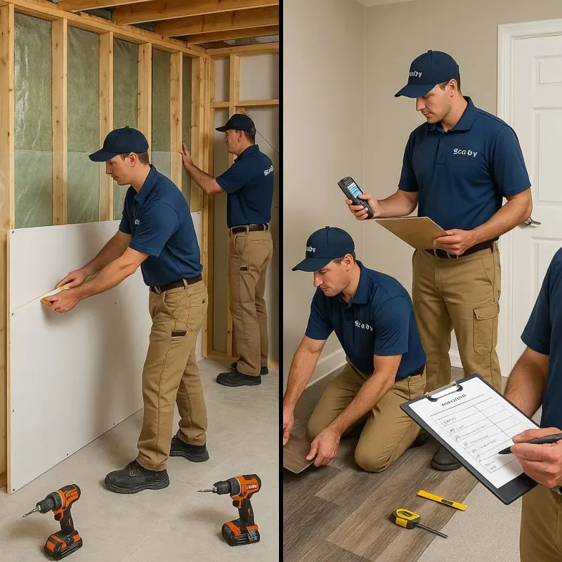 Repairs and Reconstruction process in Haughton, LA